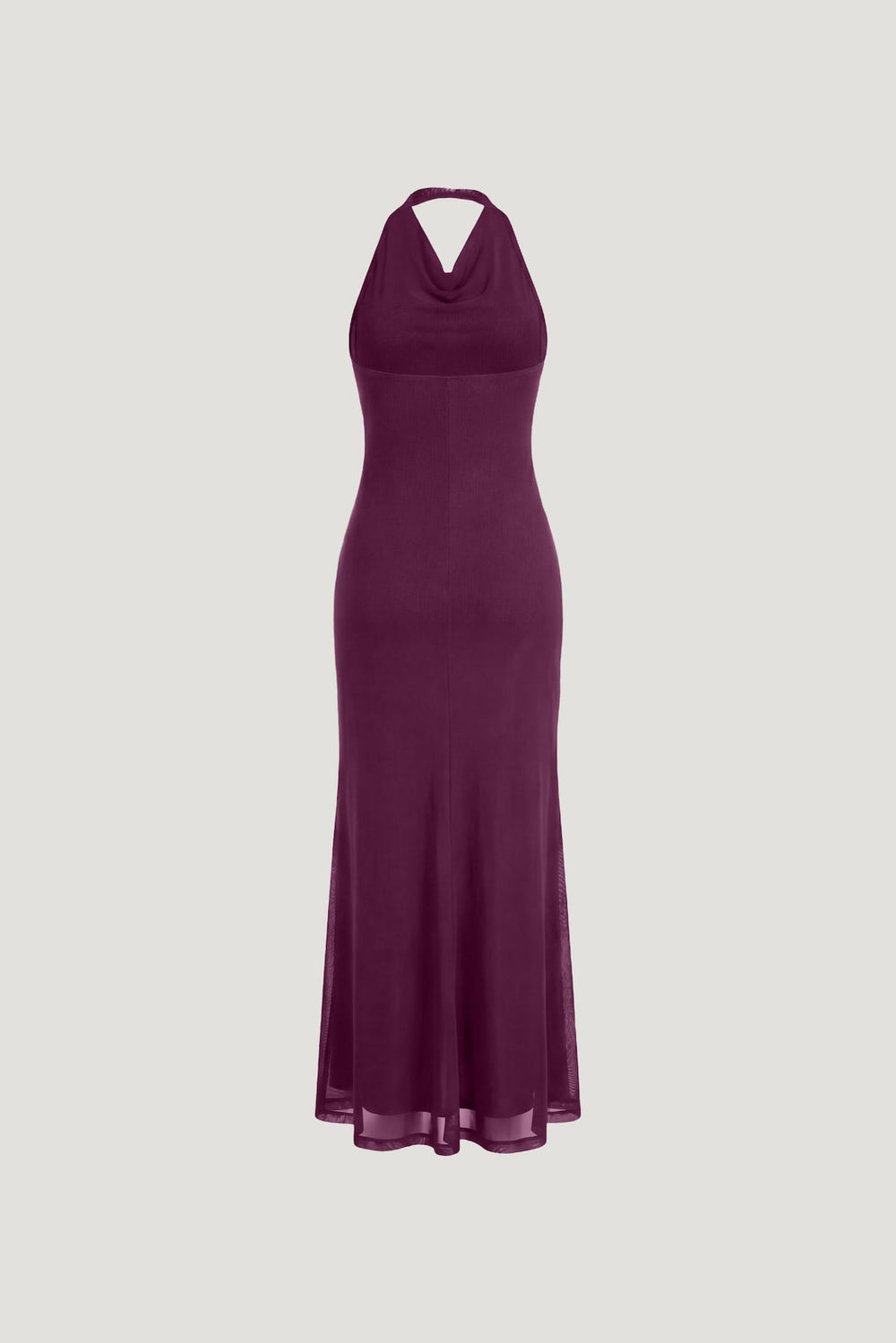 Dynamite On Sale | Scarlet Draped Mesh Maxi Dress PURPLE