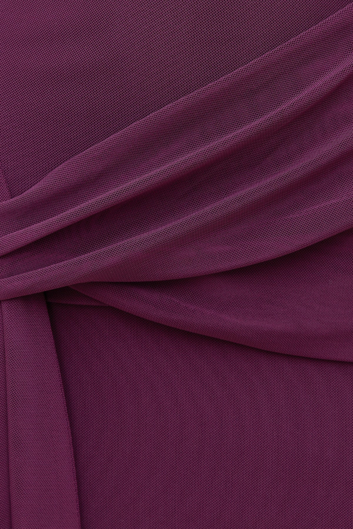 Dynamite On Sale | Scarlet Draped Mesh Maxi Dress PURPLE