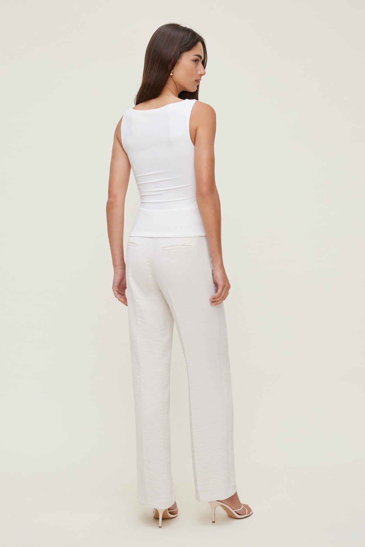 Dynamite Store | Camelia Airflow Clean Straight Leg Pants Beige
