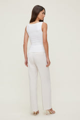 Dynamite Store | Camelia Airflow Clean Straight Leg Pants Beige