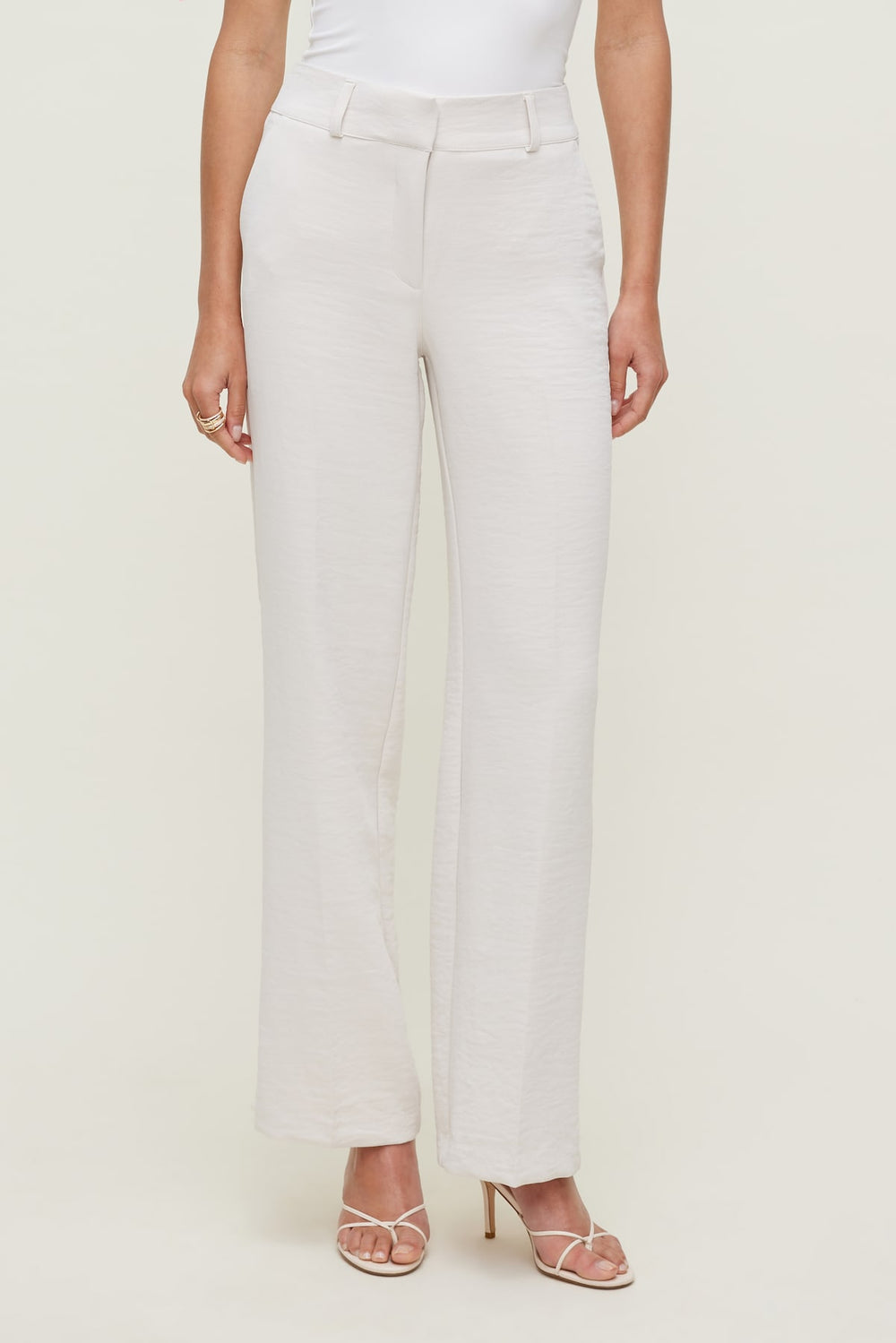 Dynamite Store | Camelia Airflow Clean Straight Leg Pants Beige