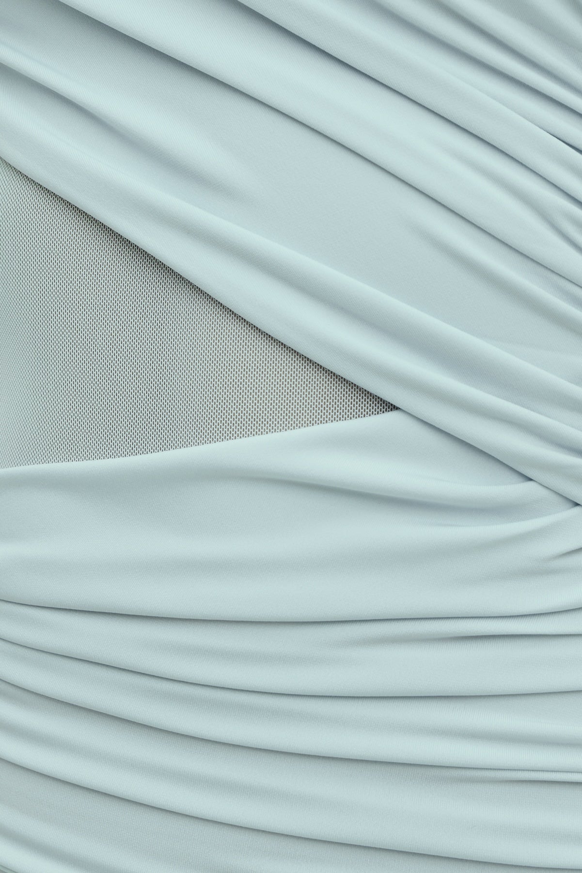 Dynamite Outlets | Sculpt Draped Mini Dress Blue