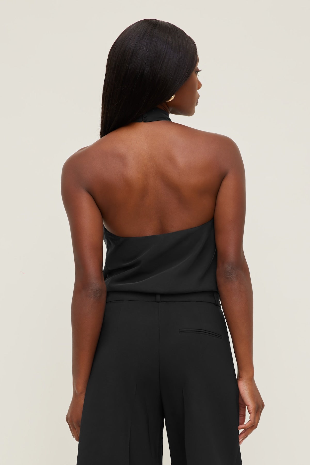 Dynamite Online | Buckle Halter Top BLACK