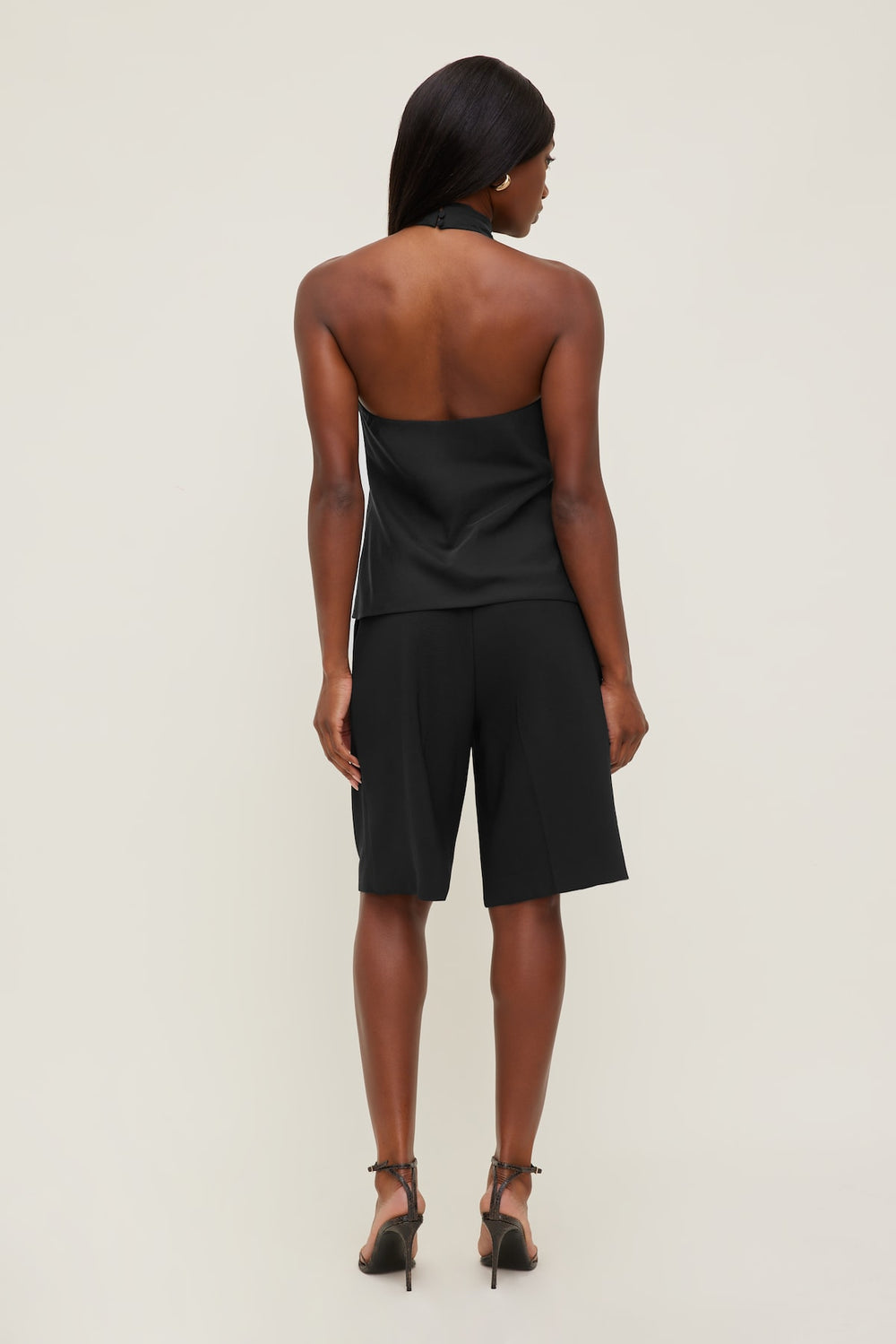 Dynamite Online | Buckle Halter Top BLACK