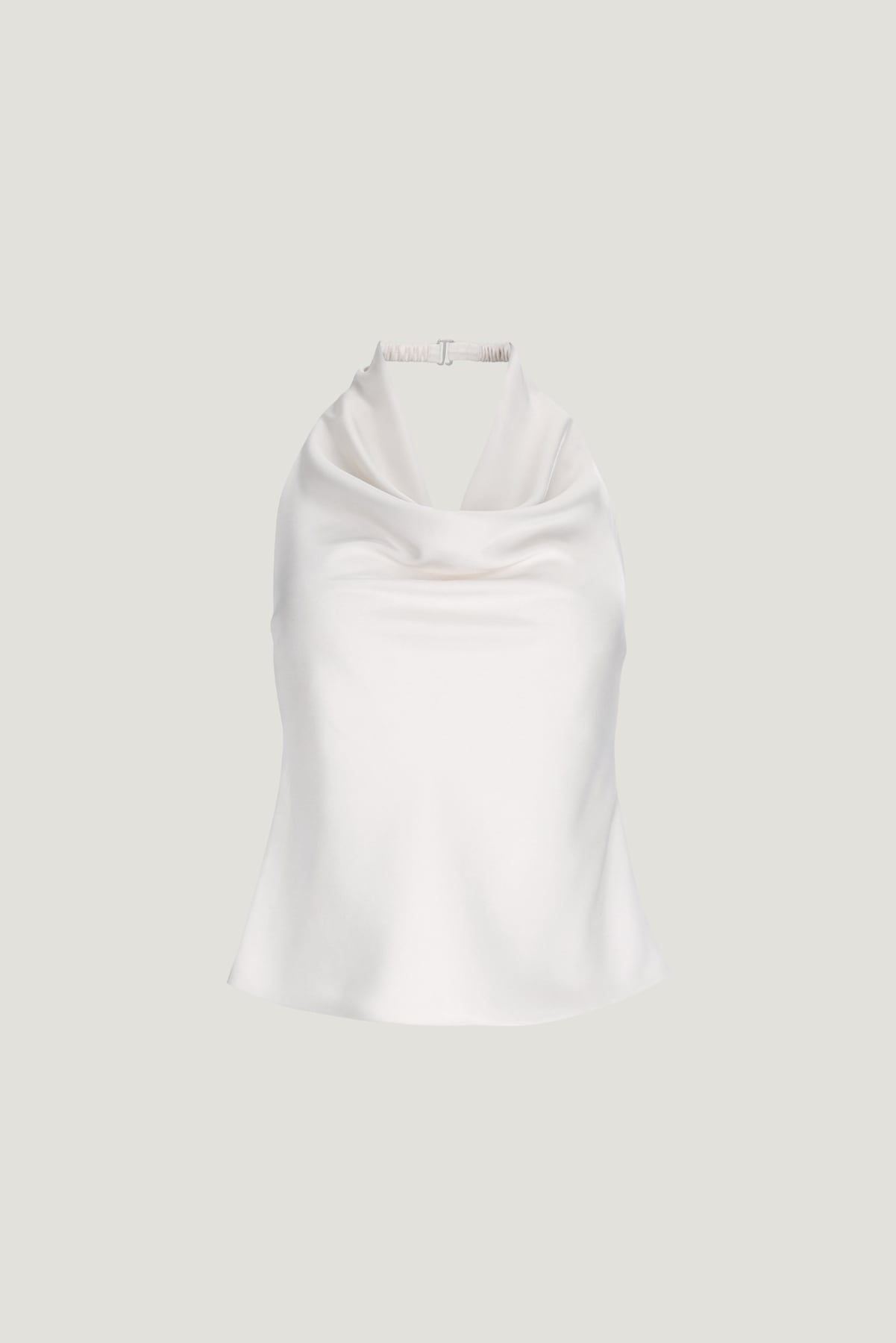 Dynamite Store | Camila Satin Cowl Halter Neck Blouse Beige