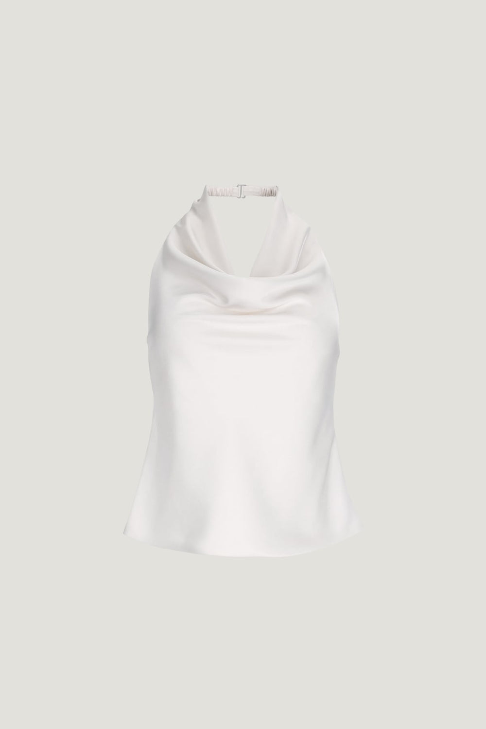 Dynamite Store | Camila Satin Cowl Halter Neck Blouse Beige