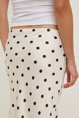 Dynamite Online | Delila Satin Midi Skirt Black
