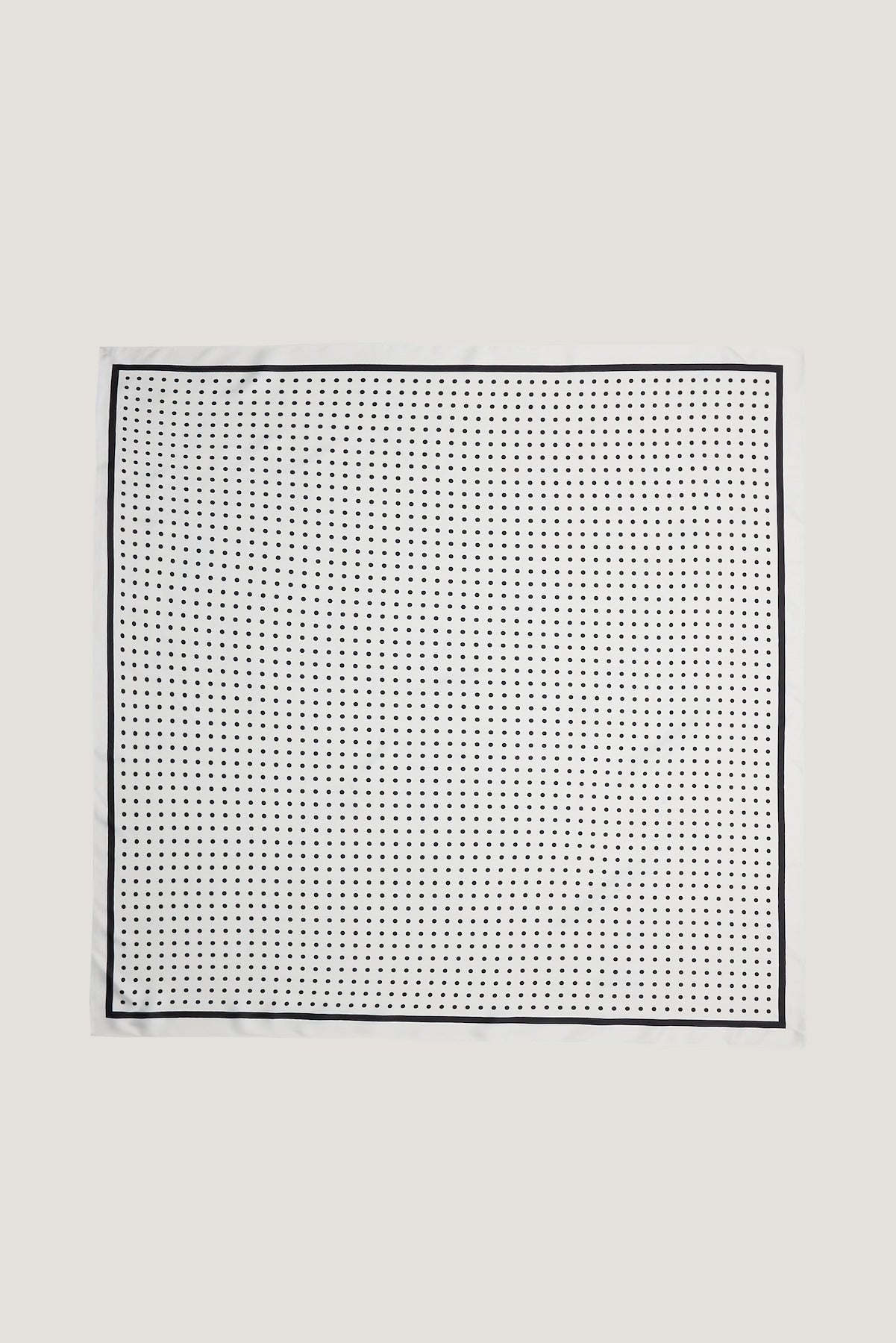 Dynamite Discount | Polka Dot Oversized Square Scarf White
