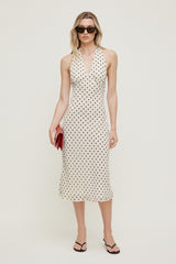 Dynamite Outlet | Elena Halter Midi Dress Beige