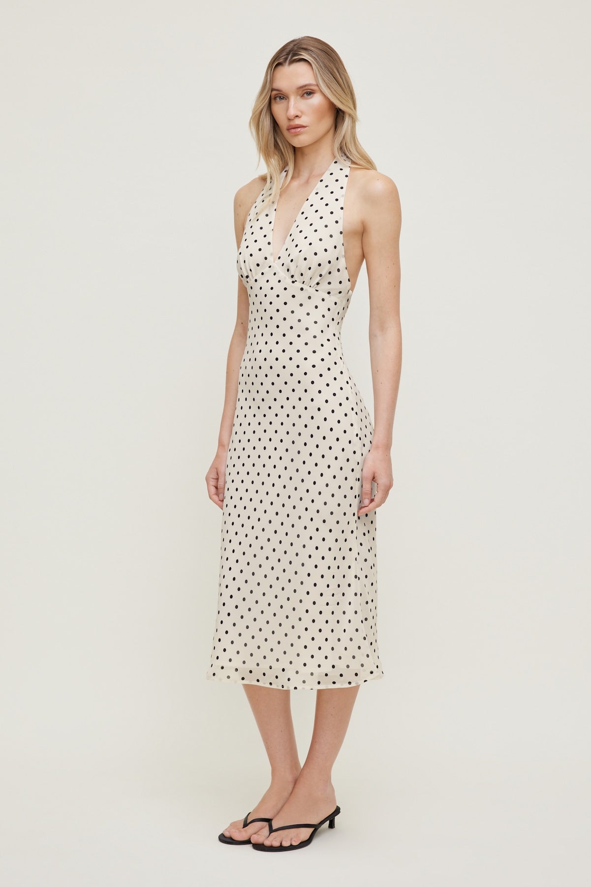 Dynamite Outlet | Elena Halter Midi Dress Beige