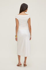 Dynamite Store | Off Shoulder Mesh Top White