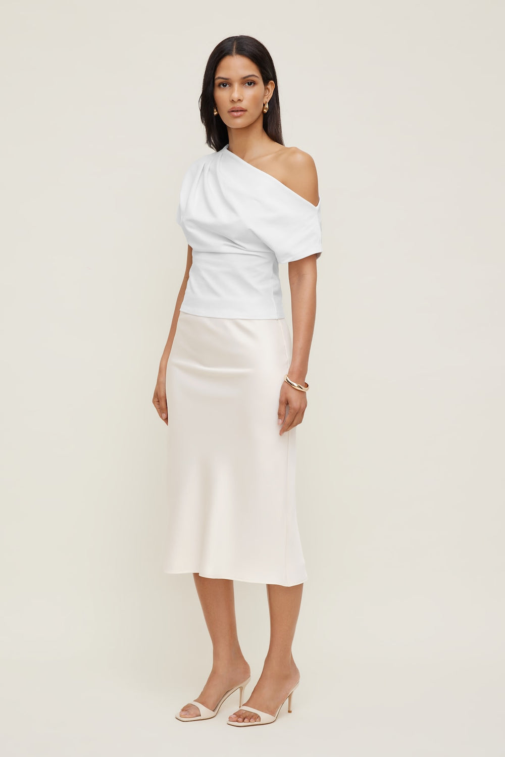 Dynamite Outlets | Alexa Cotton Spandex T Shirt White