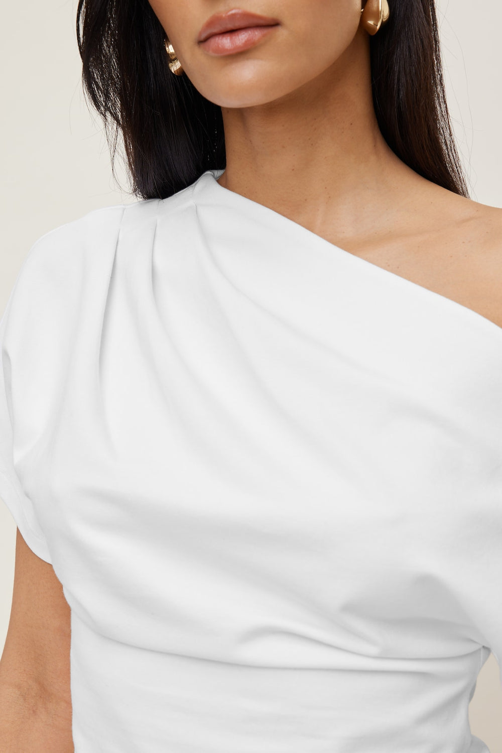 Dynamite Outlets | Alexa Cotton Spandex T Shirt White