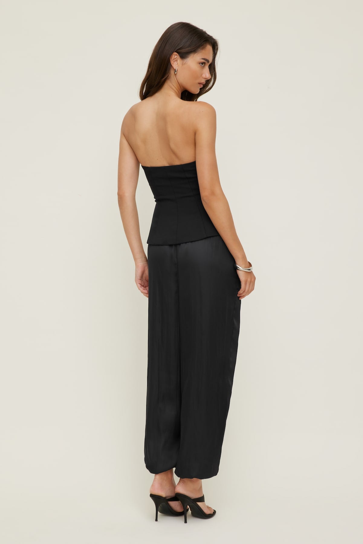 Dynamite On Sale | Peplum Bustier Top Black