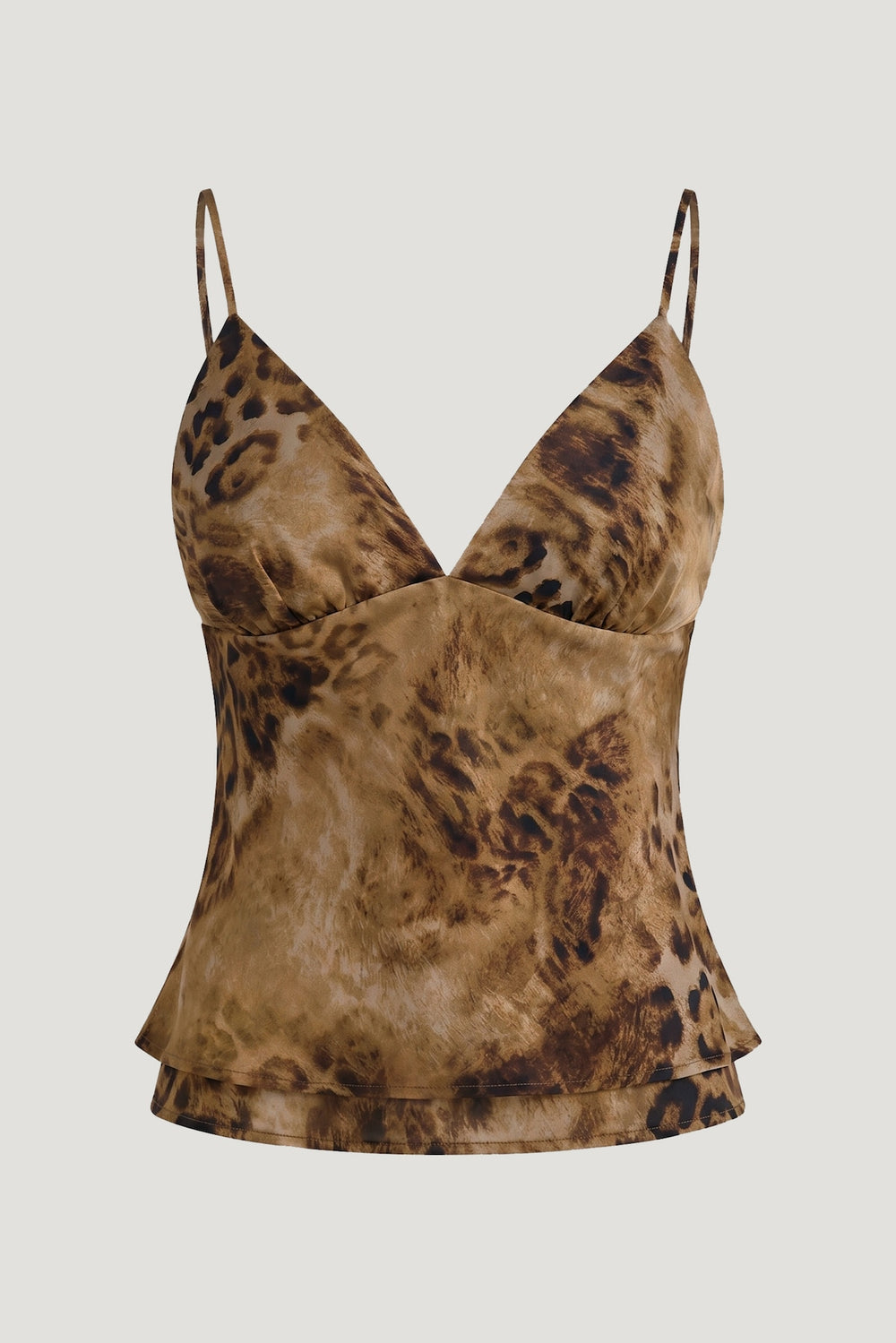 Dynamite Online | Plunge Babydoll Tank Top Brown