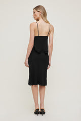 Dynamite Discount | Plunge Babydoll Tank Top Black