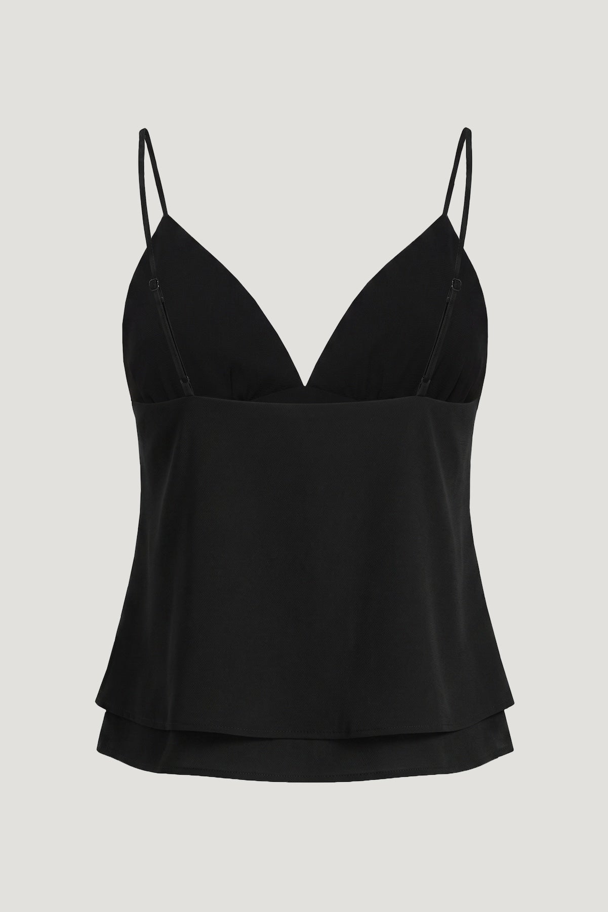 Dynamite Discount | Plunge Babydoll Tank Top Black