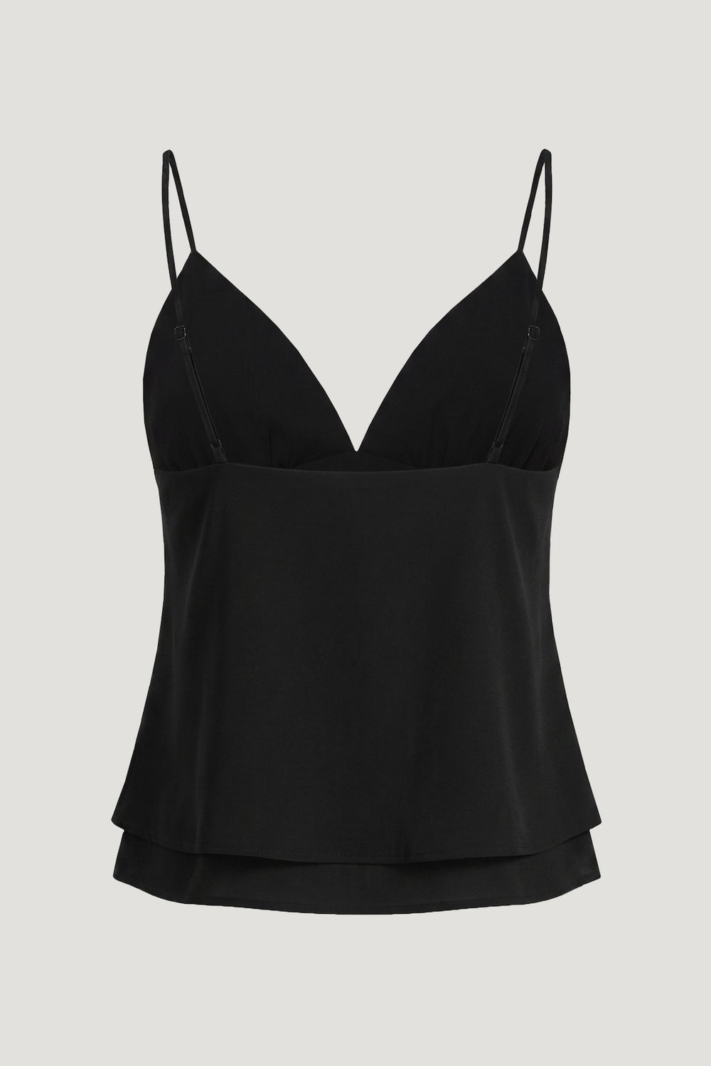 Dynamite Discount | Plunge Babydoll Tank Top Black