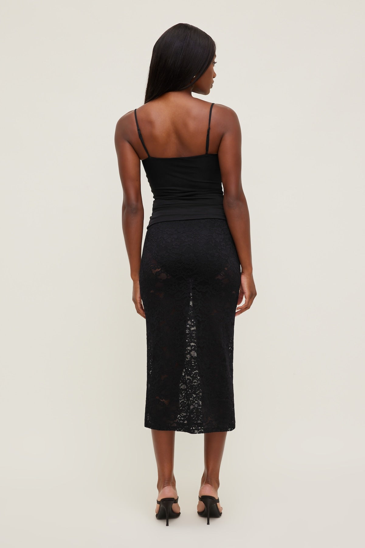 Dynamite Outlet | Monet Mesh Top Black
