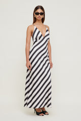Dynamite US | Livia Satin Midi Dress Black