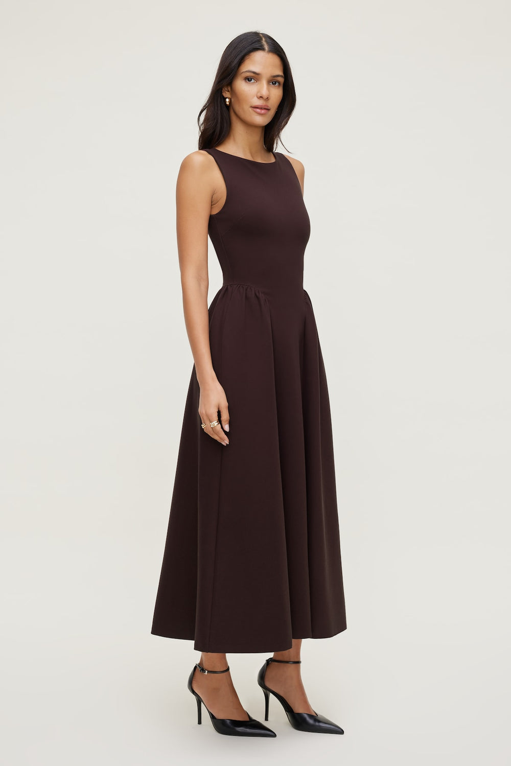 Dynamite Outlet | Iris Ponte Midi Dress Purple