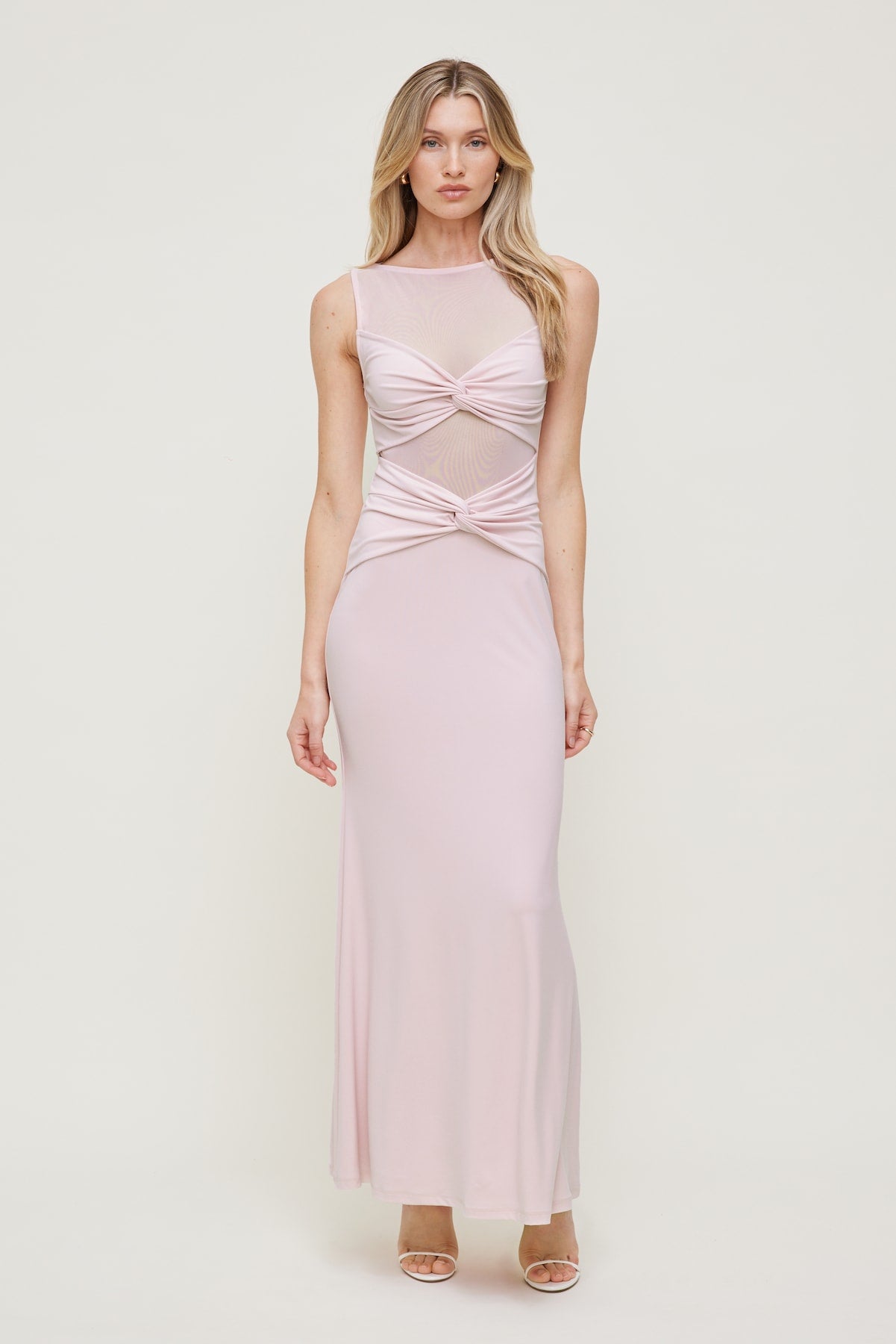 Dynamite Store | Sculpt Twisted Maxi Dress Pink