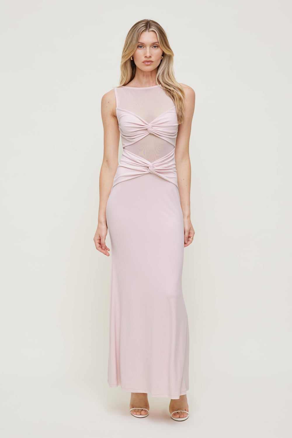 Dynamite Store | Sculpt Twisted Maxi Dress Pink