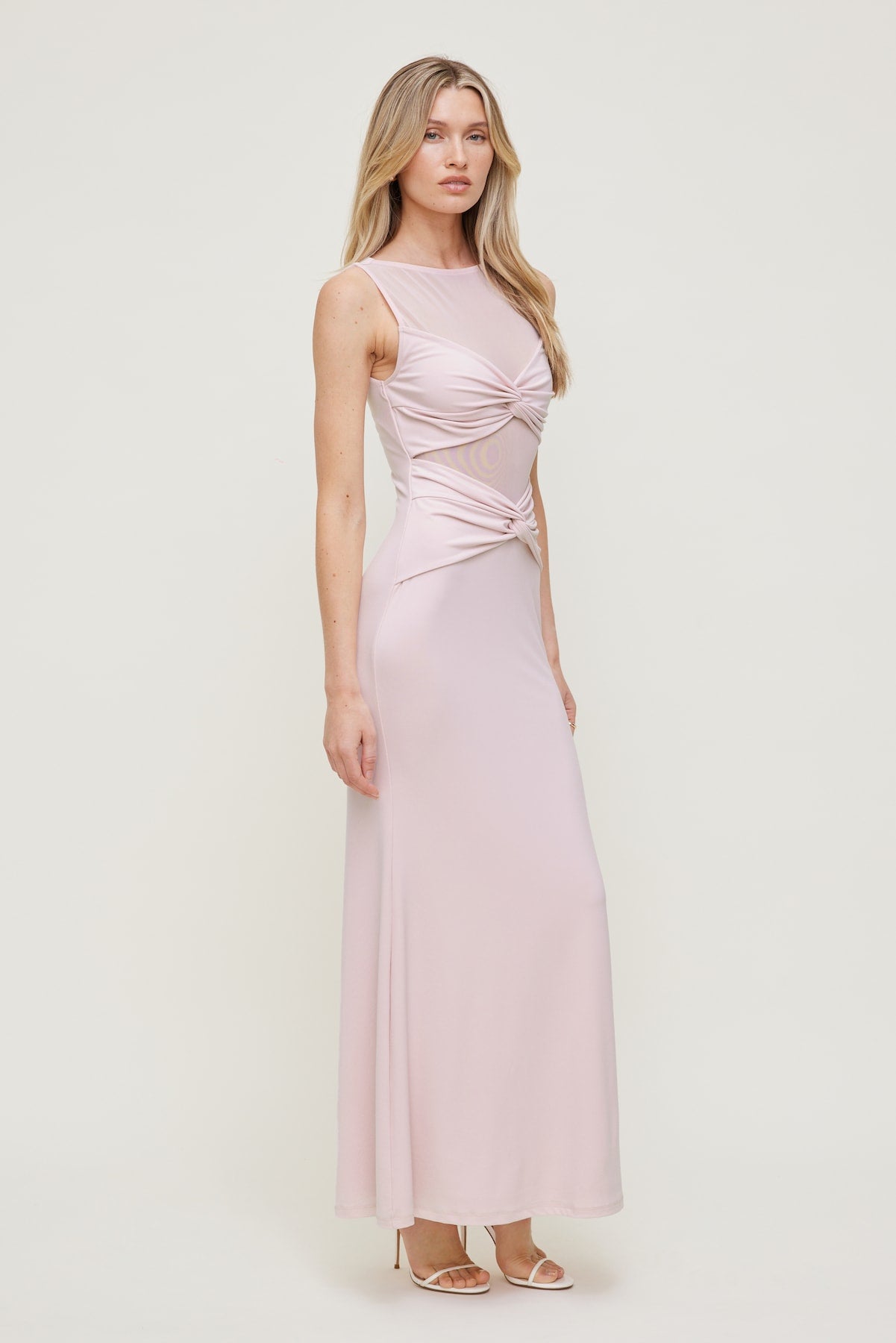 Dynamite Store | Sculpt Twisted Maxi Dress Pink