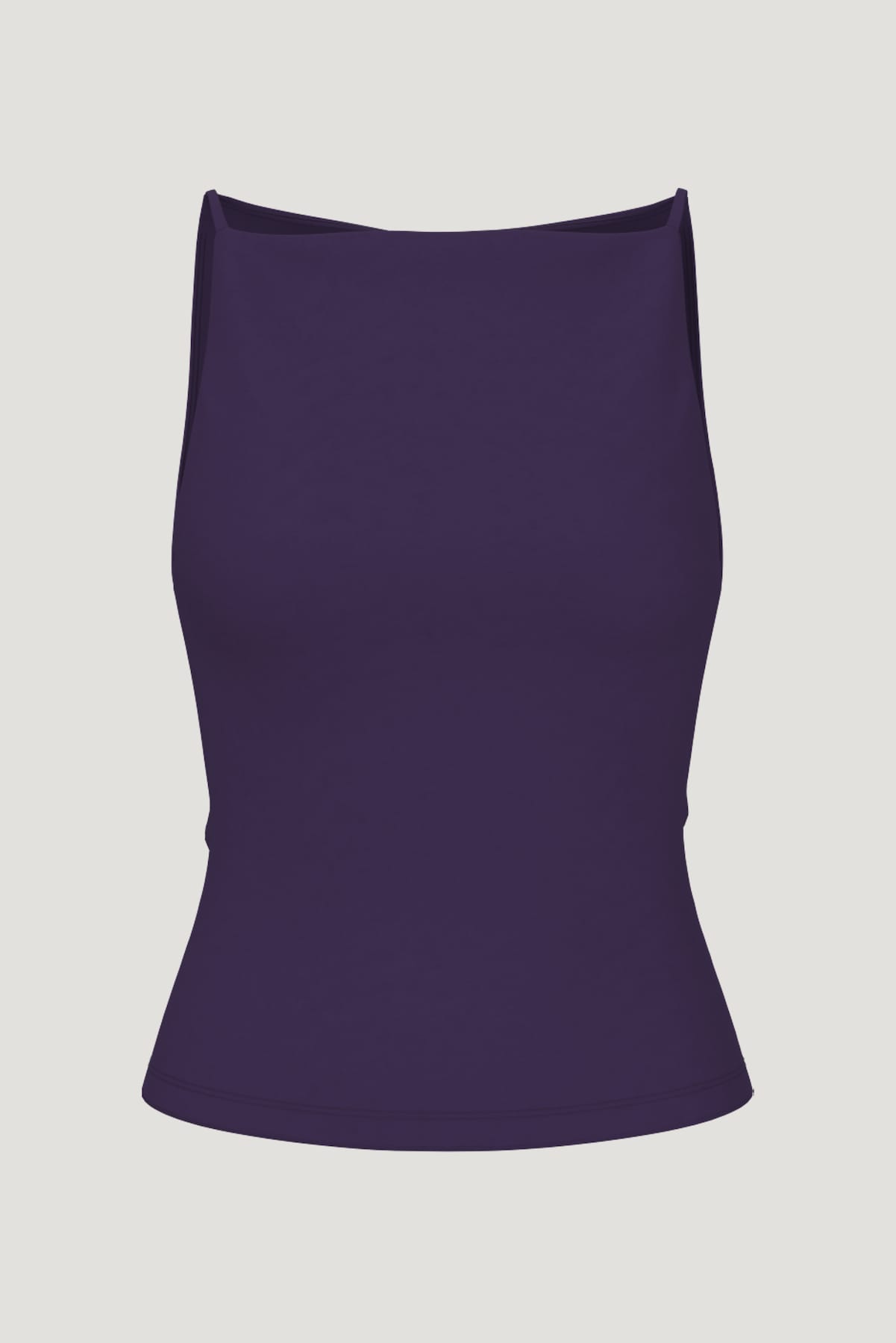 Dynamite Discount | Sculpt Strappy Boat Neck Tank Top PURPLE