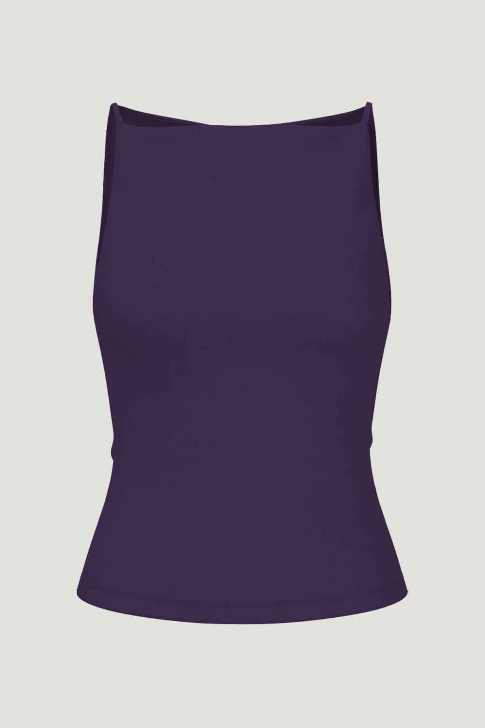 Dynamite Discount | Sculpt Strappy Boat Neck Tank Top PURPLE