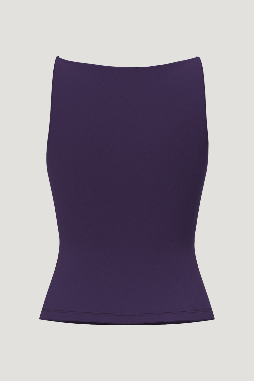Dynamite Discount | Sculpt Strappy Boat Neck Tank Top PURPLE