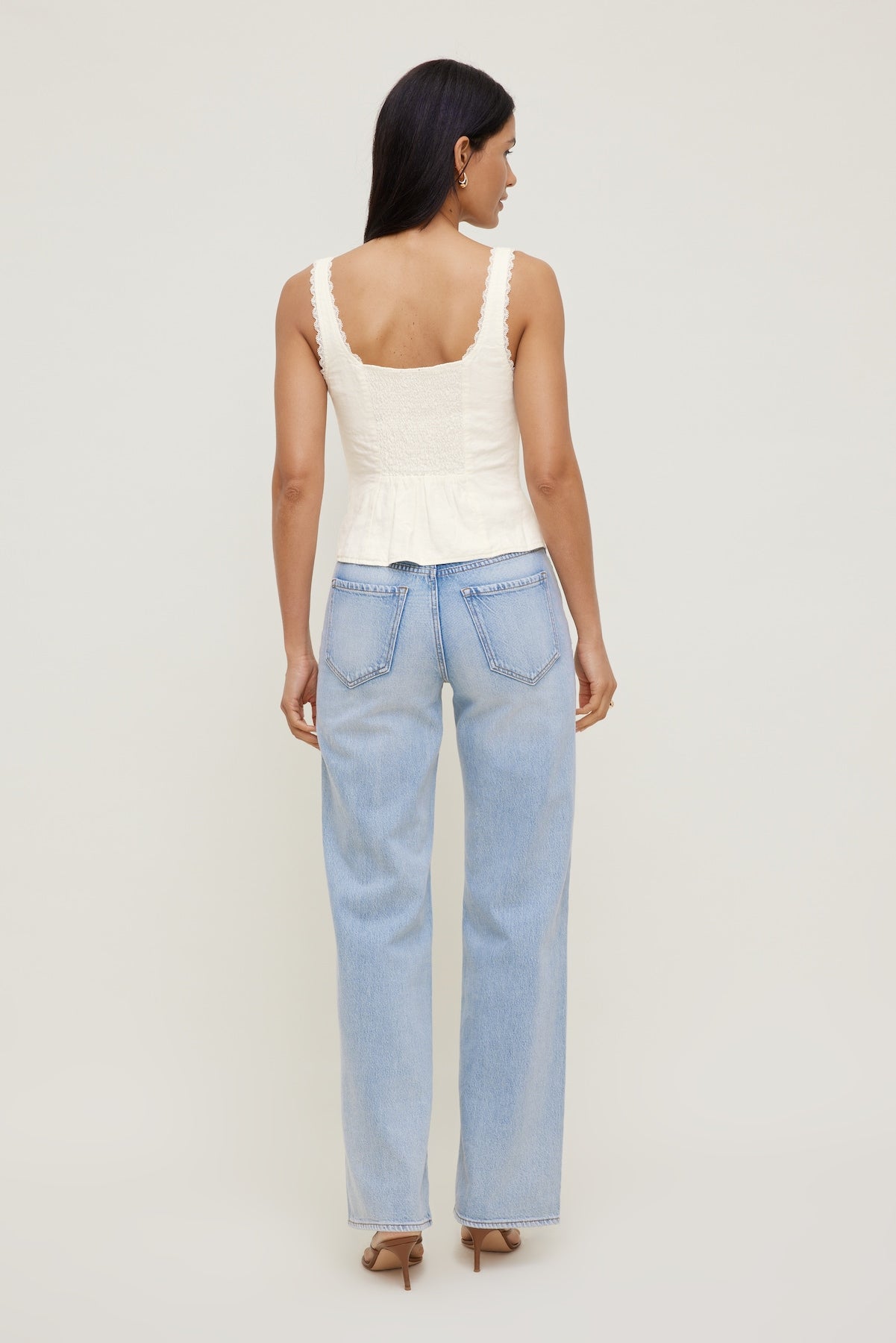 Dynamite Outlet | Linen Tank Top White