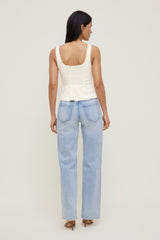 Dynamite Outlet | Linen Tank Top White