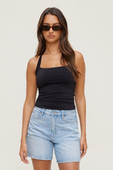 Dynamite Outlets | Sculpt Halter Top Black