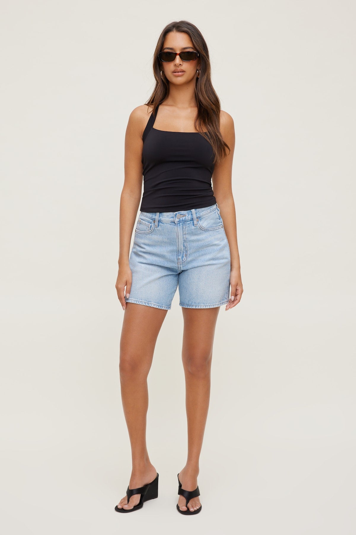 Dynamite Outlets | Sculpt Halter Top Black