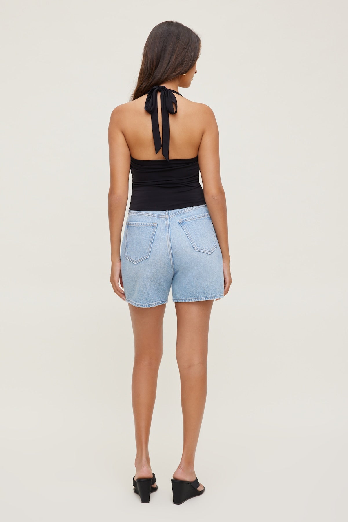 Dynamite Outlets | Sculpt Halter Top Black