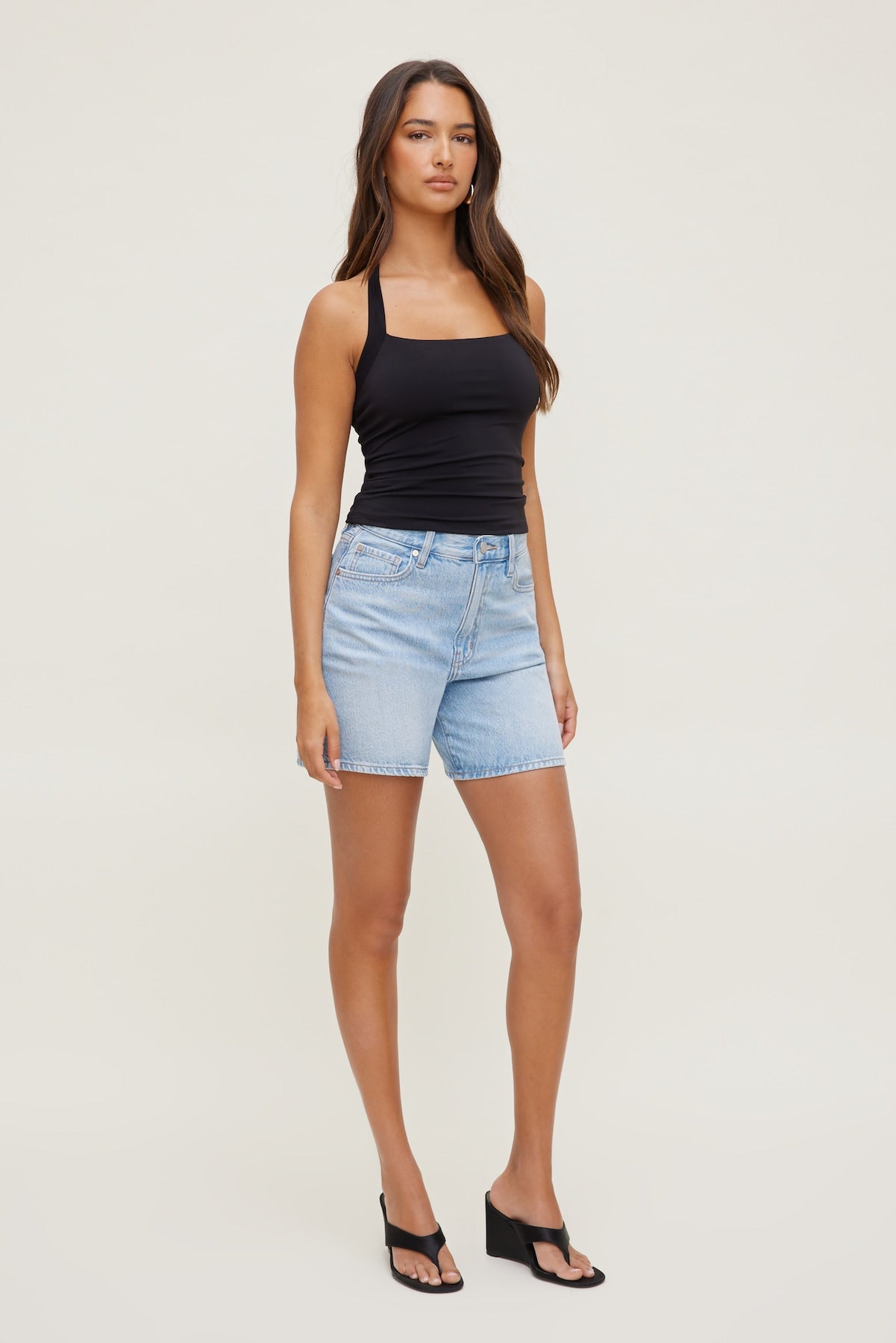 Dynamite Outlets | Sculpt Halter Top Black