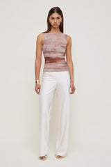 Dynamite Online | Nola Printed Mesh Tank Top Pink
