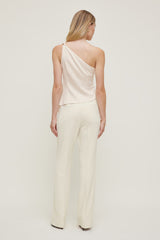 Dynamite Website Shop | Single Shoulder Satin Top Beige