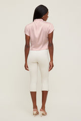 Dynamite Discount | Ella Layered Satin Blouse Pink