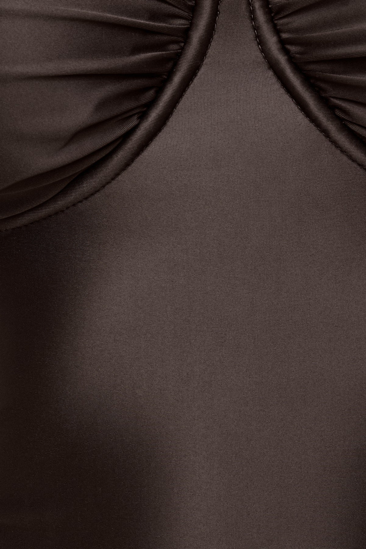 Dynamite Outlet | Monet Stretch Satin Top Brown