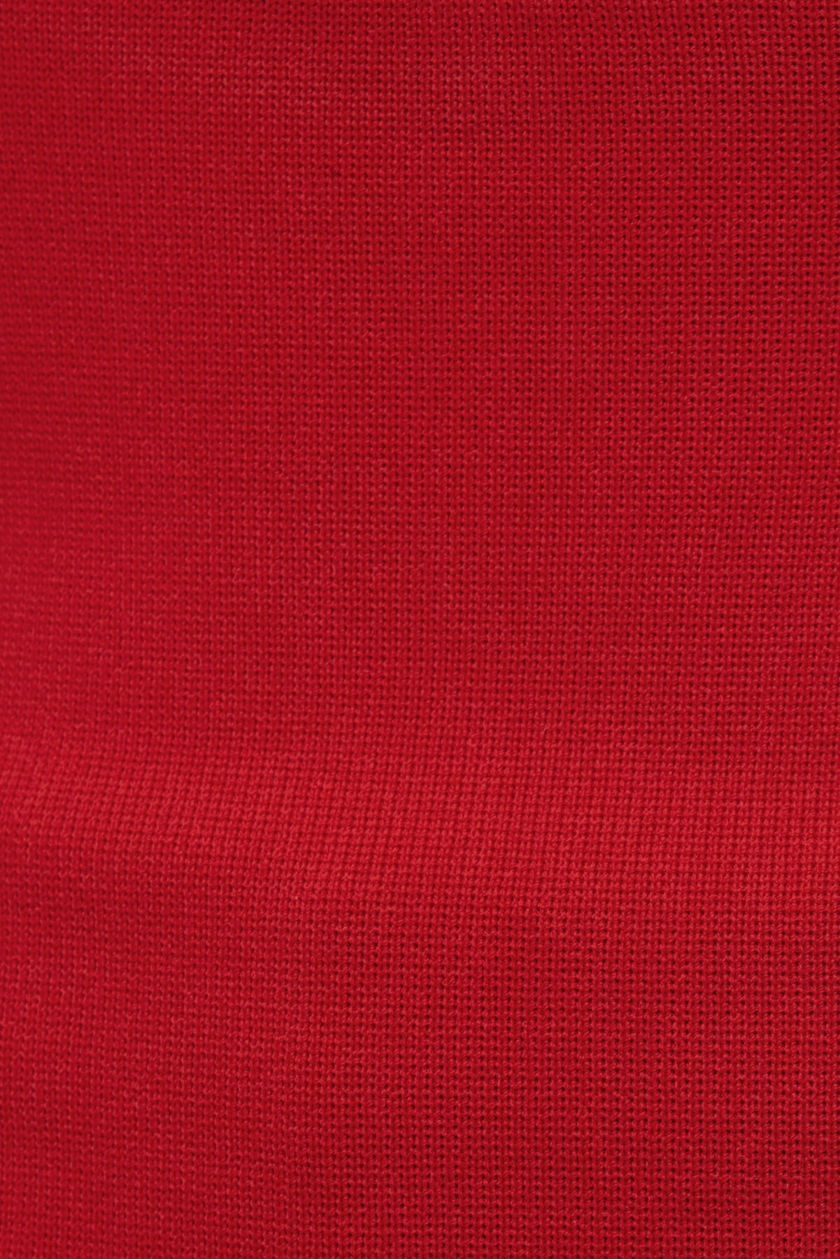 Dynamite Outlets | Scallop Trim Sweater Halter Top RED