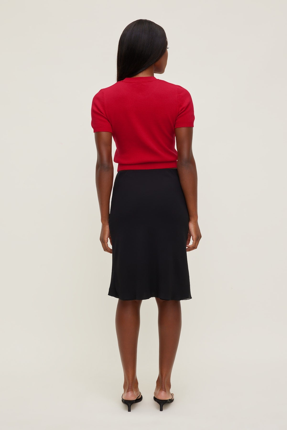Dynamite US | Clara Short Sleeve Sweater Red