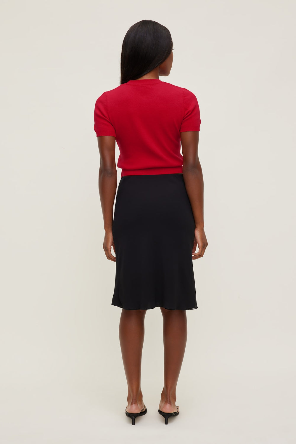 Dynamite US | Clara Short Sleeve Sweater Red