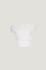 Dynamite On Sale | Aria Boat Neck Sweater  White
