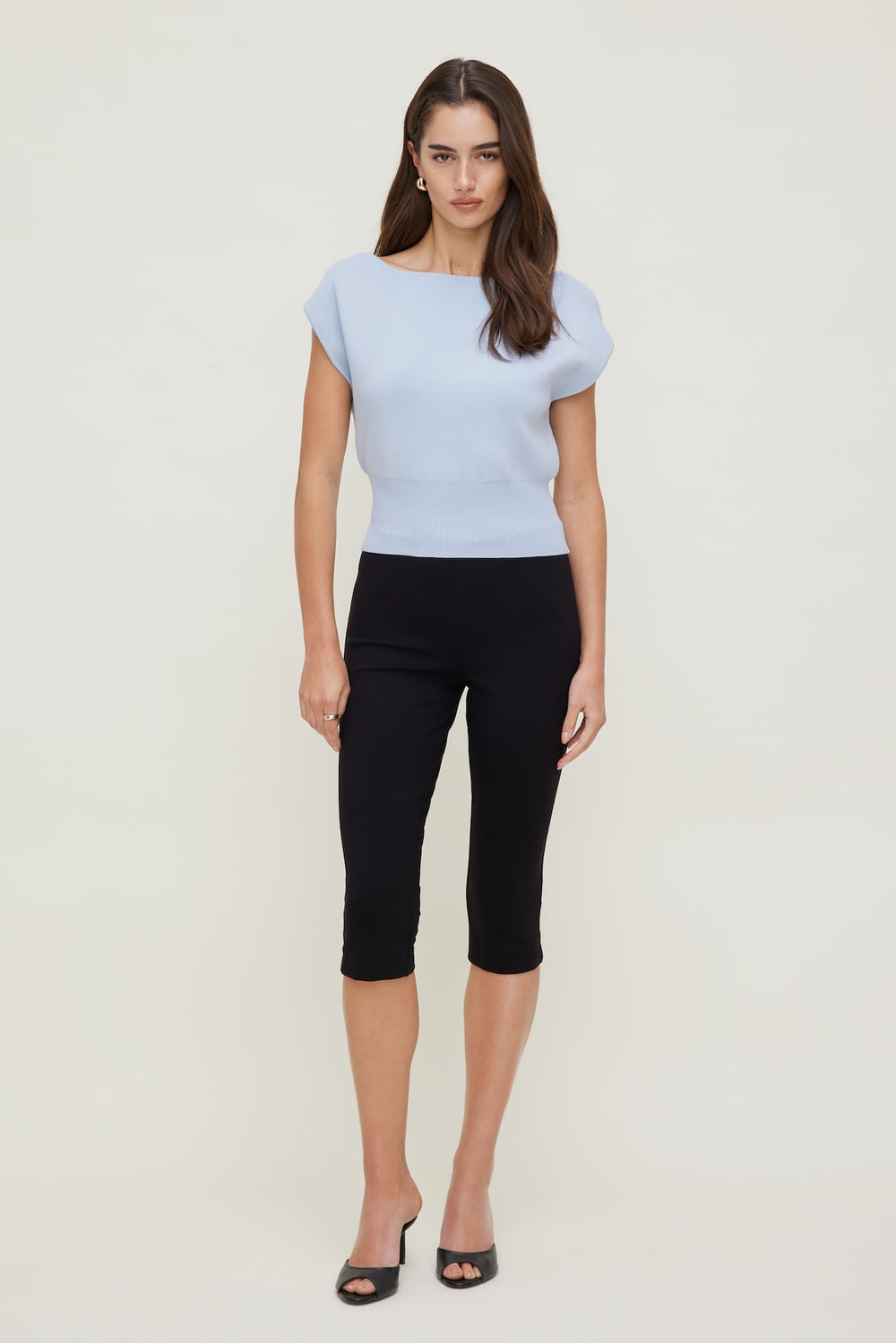 Dynamite Discount | Aria Boat Neck Sweater  Blue