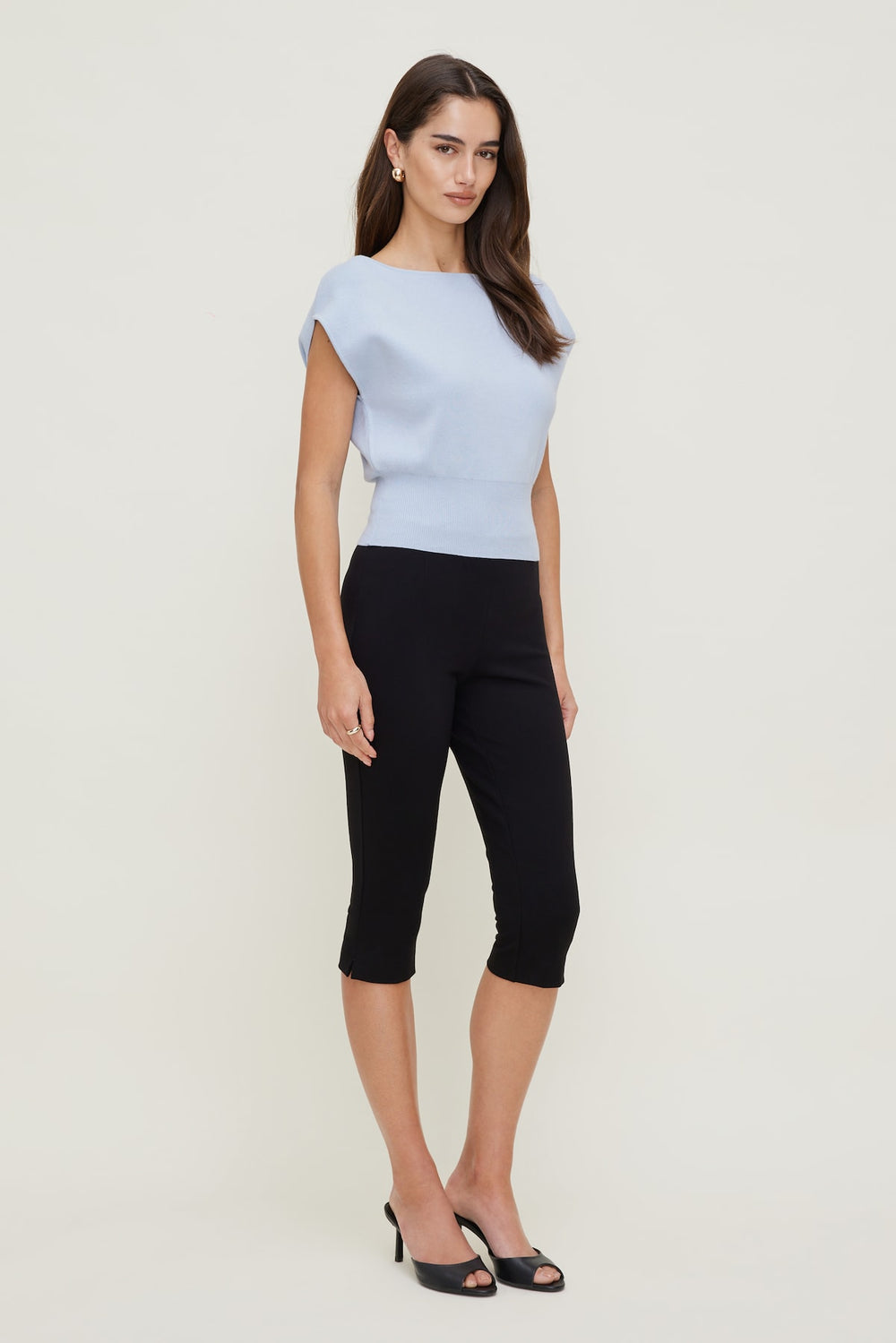 Dynamite Discount | Aria Boat Neck Sweater  Blue
