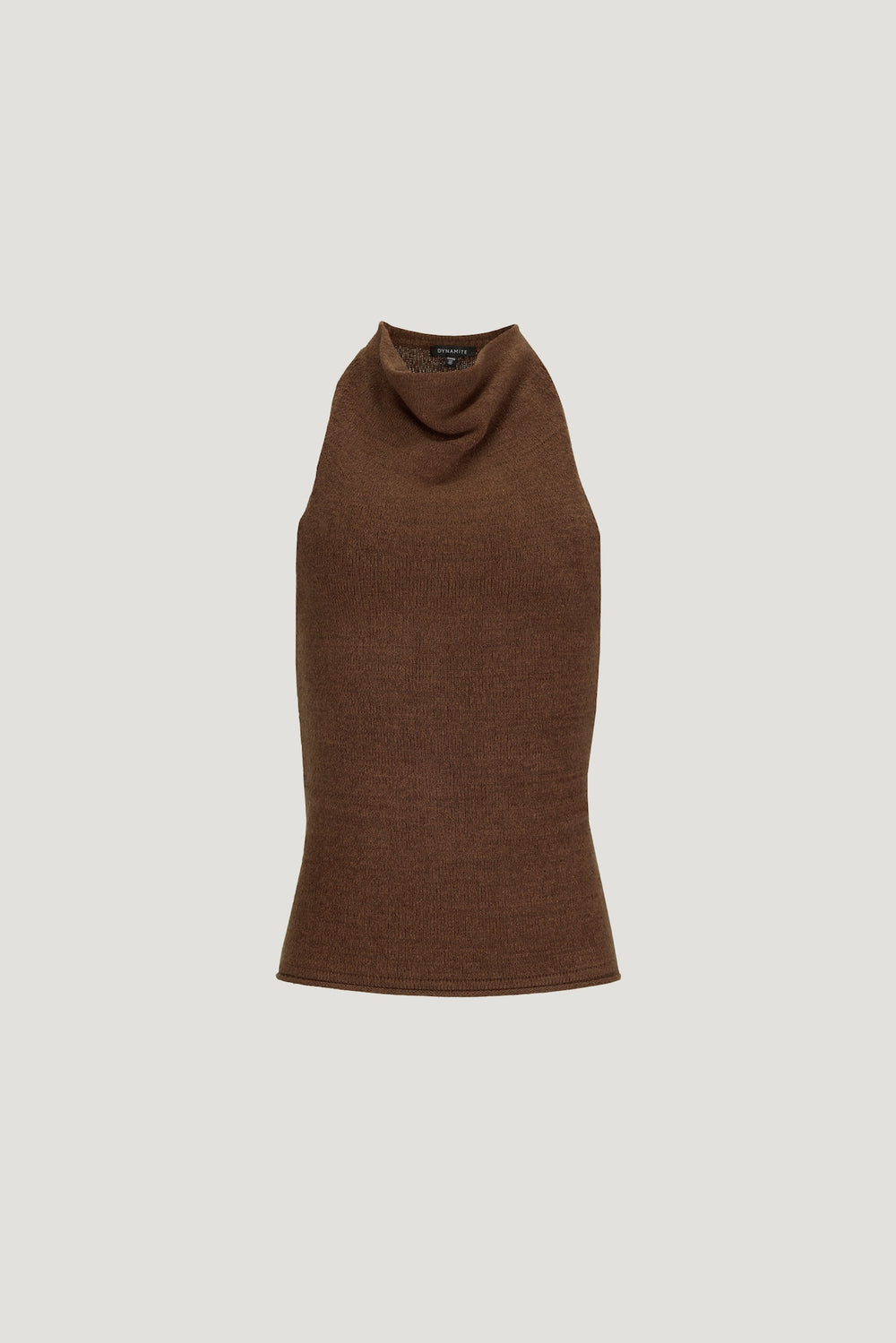 Dynamite Outlet | Mock Neck Sweater Tank Top Brown