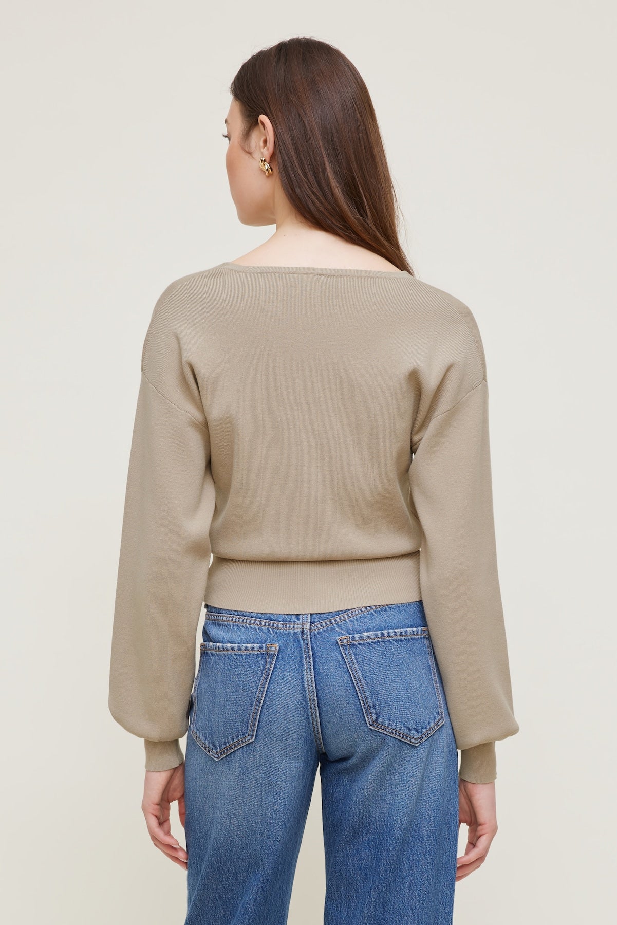 Dynamite Store | V Neck Cardigan Beige