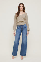 Dynamite Store | V Neck Cardigan Beige